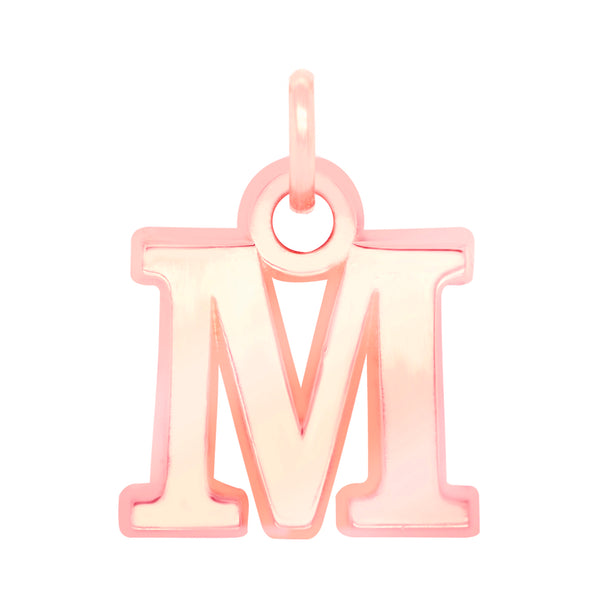 Riley Roman 10K Pink Gold Initials