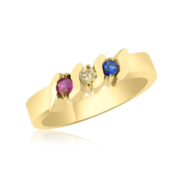 Three Stone Family Ring